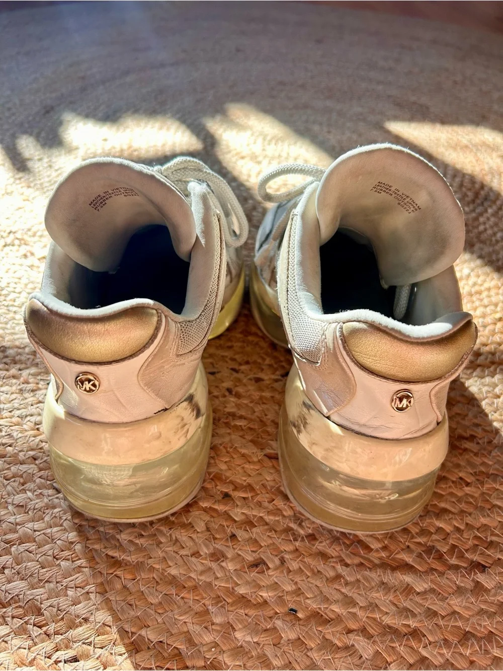 Michael Kors Beige and Cream Women’s Chunky Sneakers